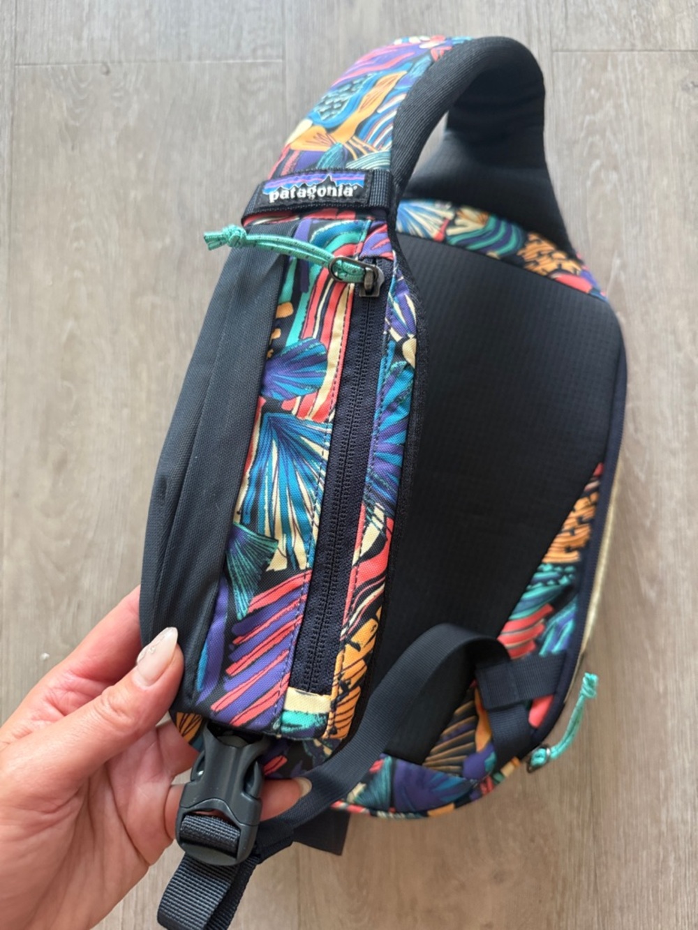 Colorful Patterned Sling Backpack - Picture 3 of 5